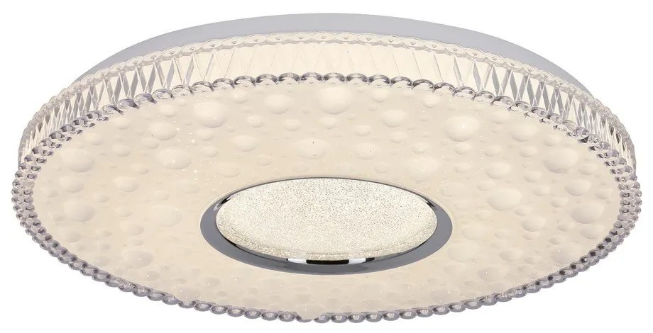 Бяло LED осветително тяло за таван 38x38 cm Bubbles – Candellux Lighting