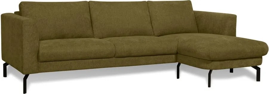 Ъглов диван в цвят горчица (десен ъгъл) Gomero – Scandic