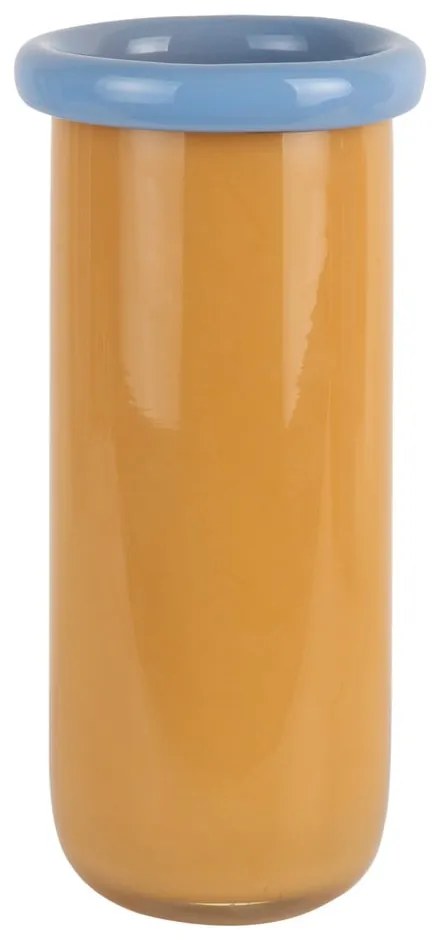 Стъклена ваза в цвят горчица (височина 30,5 cm) Plegado – PT LIVING