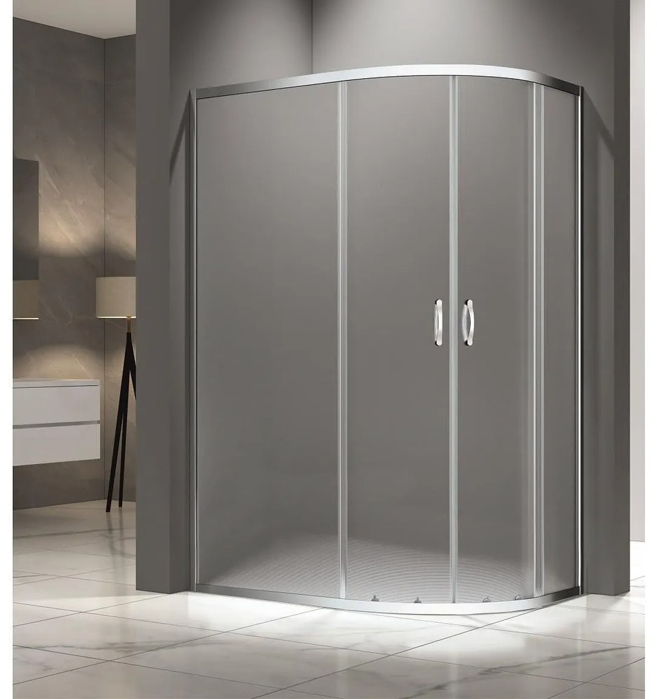 Душ кабина ICS 939L/2 NEW EASY ASSEMBLE, 100x80x180см, 4мм