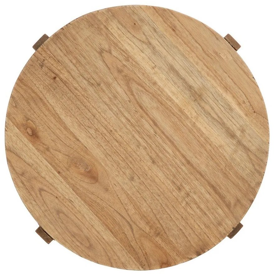 Кръгла странична масичка от масив от минди ø 40 cm Dala – Ixia