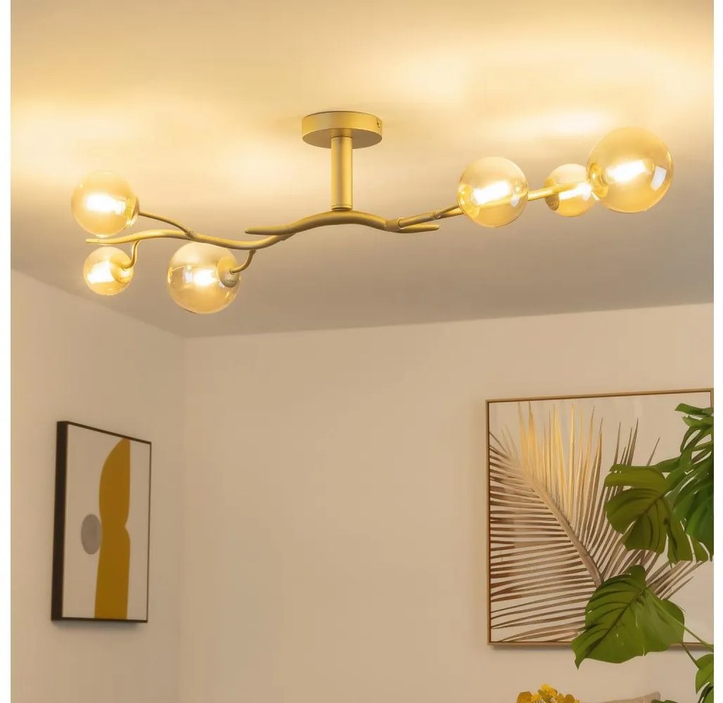 Brilagi - LED Полилей за повърхностен монтаж MISTEL 6xG9/3W/230V златист