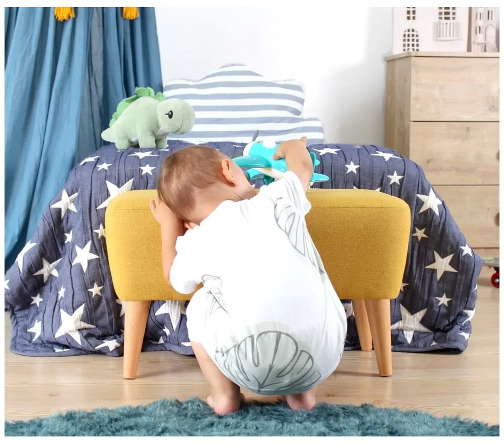 Жълт детски пуф Moouv – Artie