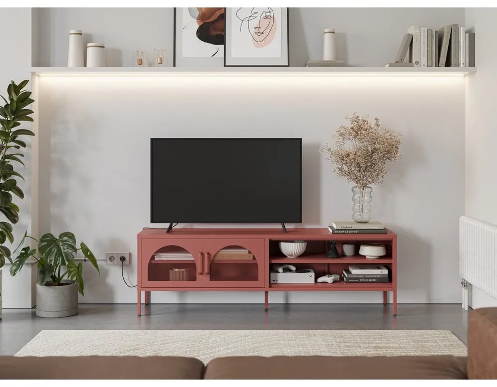 Маса за телевизор в тухлен цвят 160x50 cm Diora – Marckeric