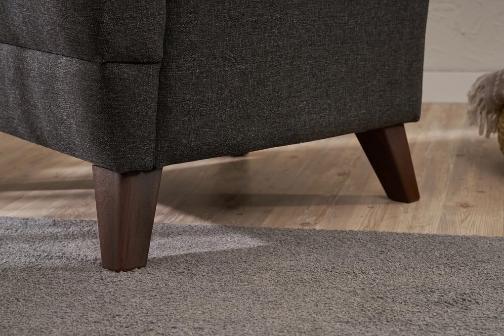 Едноместен диван Aly, цвят Антрацит