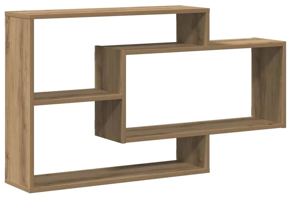 855823 vidaXL стенна етажерка Artisan Oak 104x20x58,5 cm инженерна дървесина
