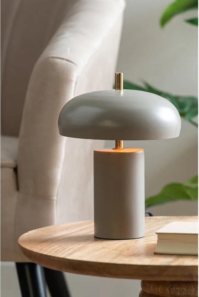 Сива настолна лампа (височина 24 cm) Joya – Leitmotiv