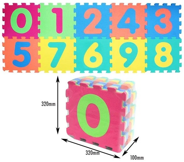 Sun Ta Toys - Мек пъзел числа - 10 части 1001B3