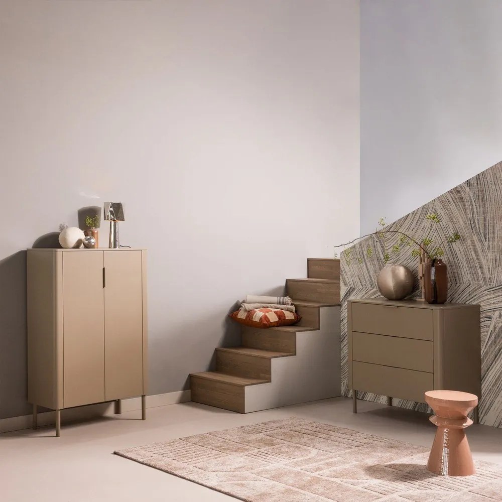 Метална странична масичка ø 30 cm Fedde – WOOOD