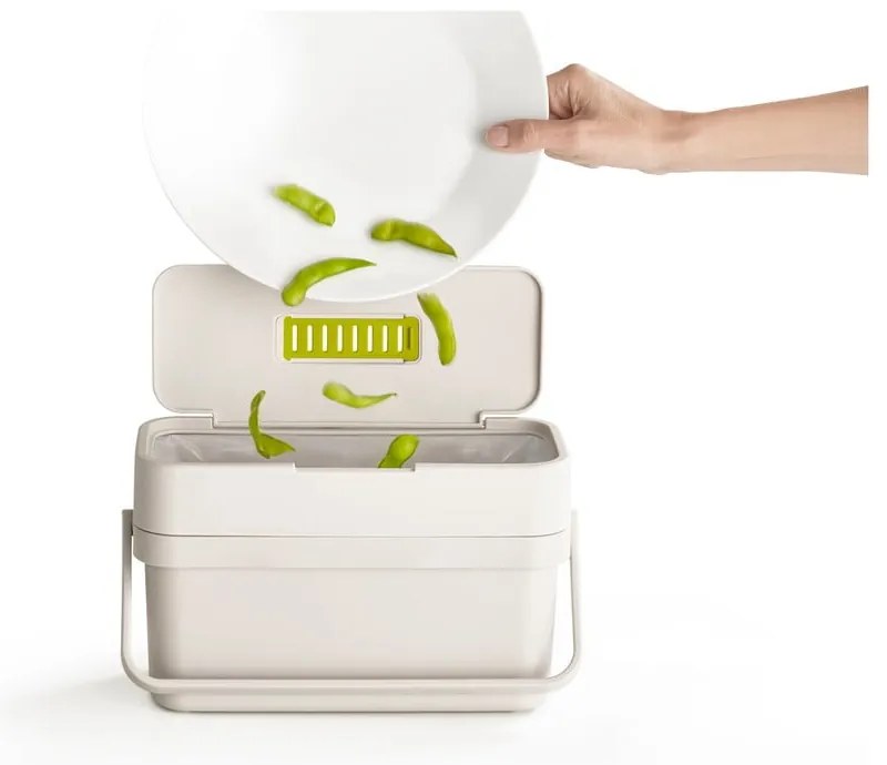 Бял контейнер за компостируеми отпадъци 4 L Compo - Joseph Joseph