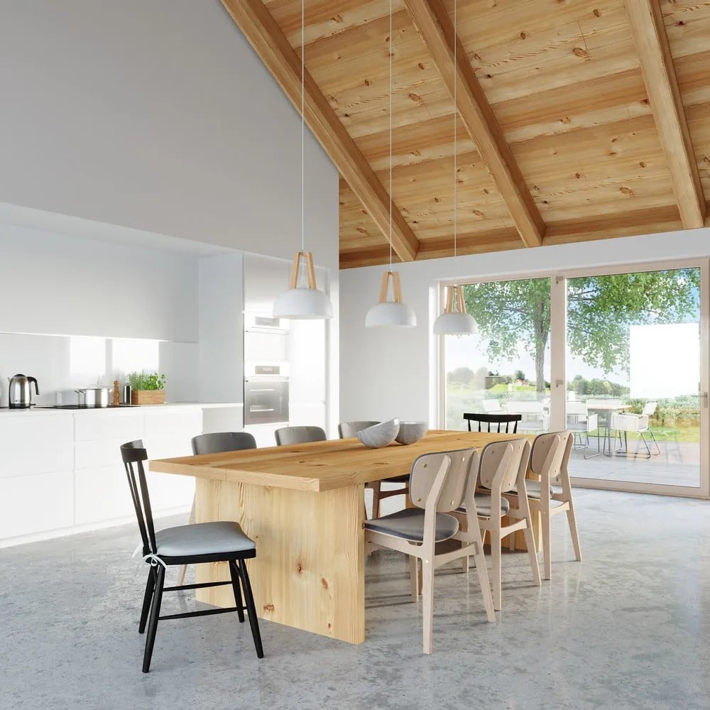 Бяло висящо осветително тяло Olla - Sollux