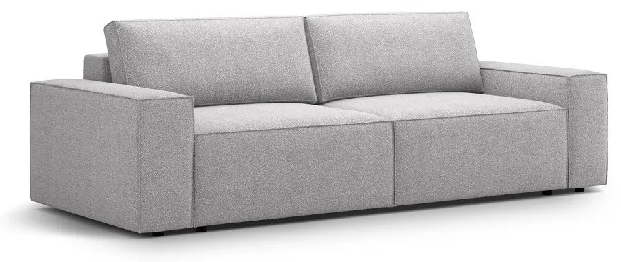 Светлосив разтегателен диван от букле 247 cm Jodie – Micadoni Home