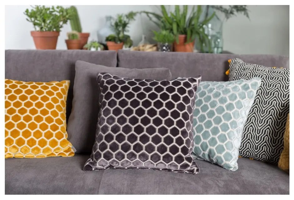 Тъмно сива възглавница с пълнеж , 45 x 45 cm Monty - Zuiver