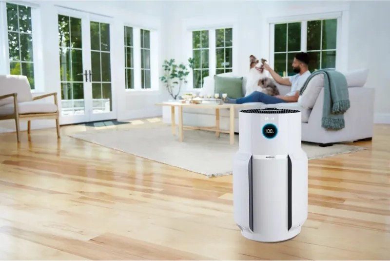 Пречиствател на въздух Shark NeverChange Max HP300EU, До 130 м3, 54W, 5 скорости, Без смяна на филтър до 5 години, LED дисплей, Бял