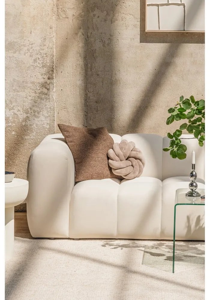 Теракотен кадифен диван 225 cm Cube – Bonami Selection