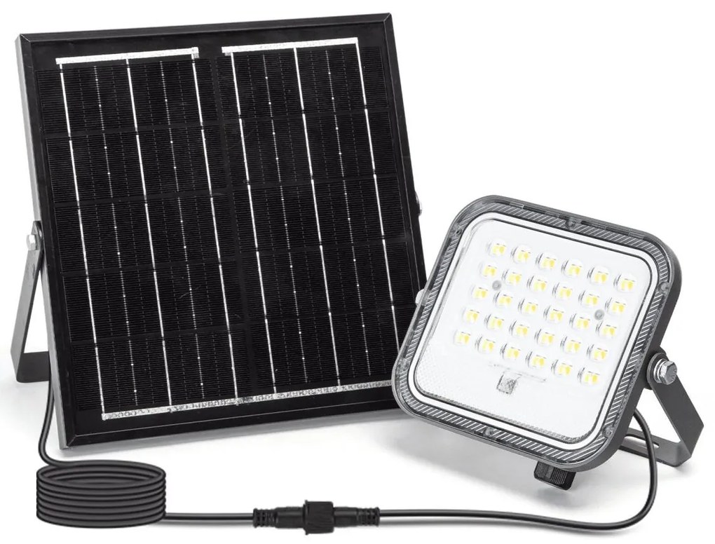 Aigostar - LED соларен прожектор 50W, 3,4V, IP66, димер, с дистанционно