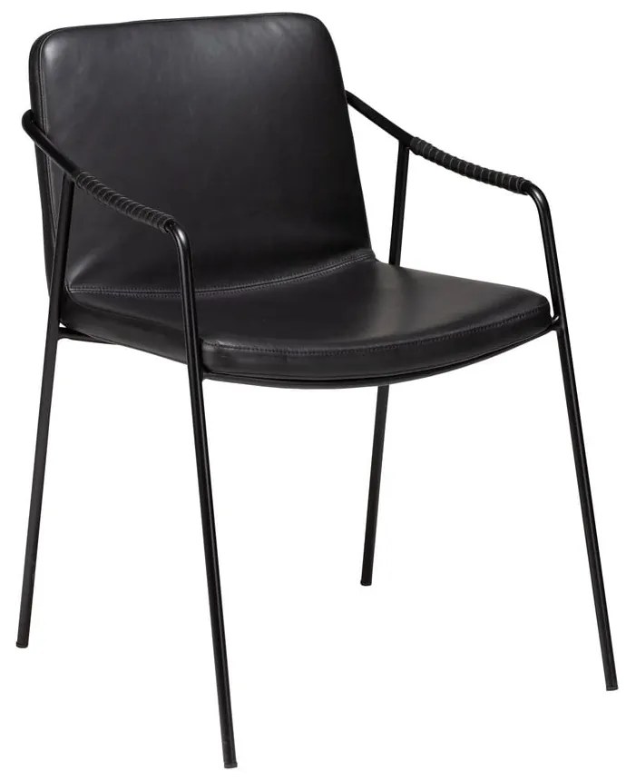 Стол за хранене от черна изкуствена кожа Boto - DAN-FORM Denmark