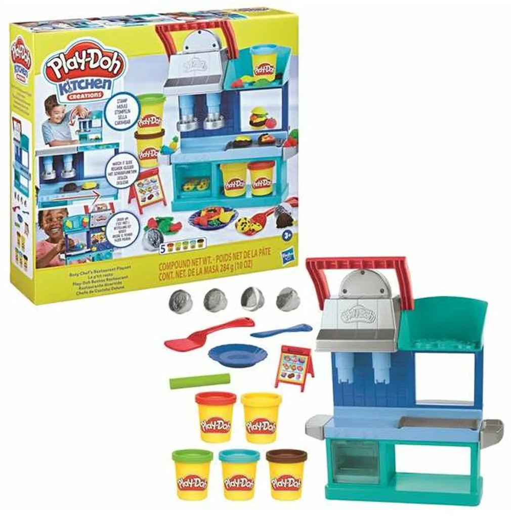 Игра от Пластелин Hasbro Busy Chefs Restaurant Многоцветен (1 Части)