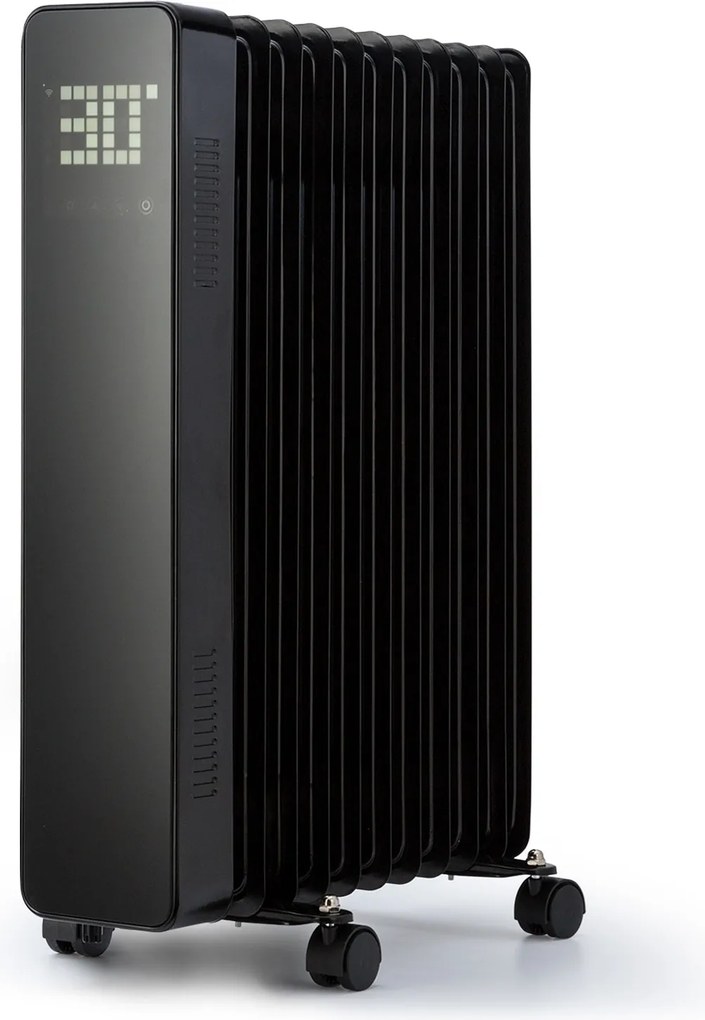Sanford Smart, маслен радиатор, мощност 2500 W, седмичен таймер, LED дисплей, сензорен панел, приложение Klarstein