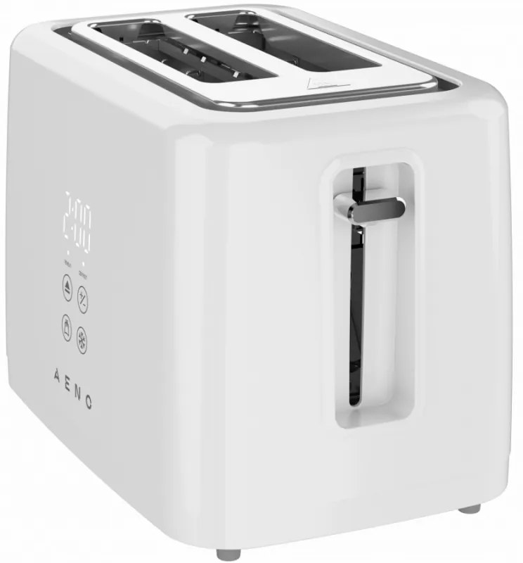 Тостер за хляб AENO ATS0002W, 930W, 7 степени, Сензорно управление, Обратен таймер, Защита при засядане, Тих, Бял