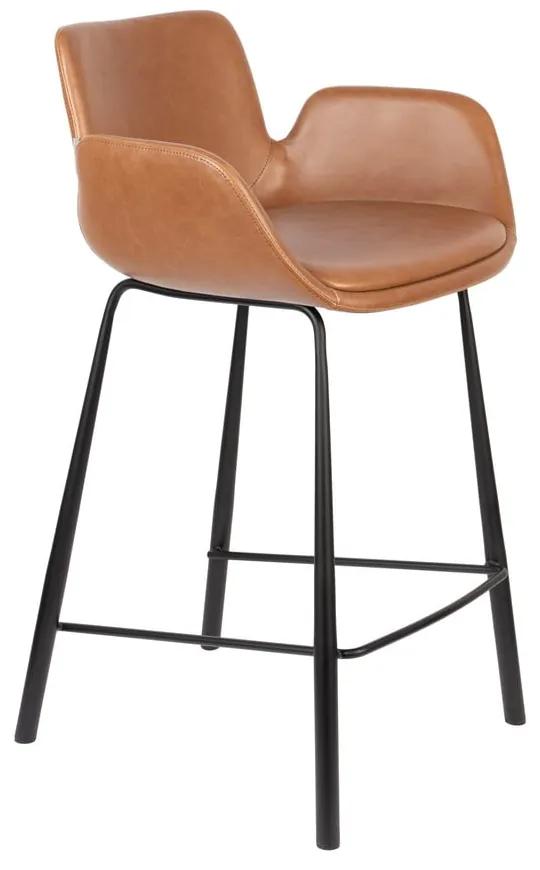 Кафяви бар столове в цвят коняк в комплект от 2 броя 91,5 cm Brit - Zuiver