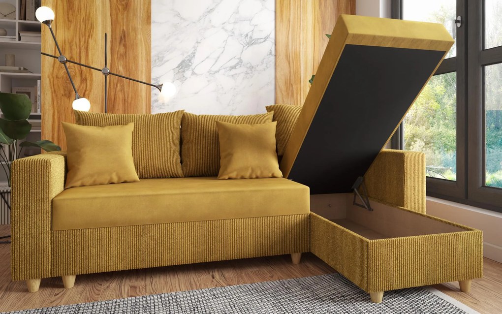 Разтегателен ъглов диван Финикс