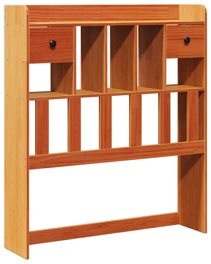 855528 vidaXL Горна табла с място за съхранение восъчнокафяв 75 см бор масив