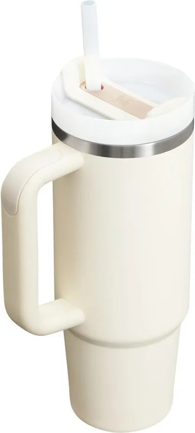 Кремав термос със сламка от неръждаема стомана 890 ml Quencher H2.O FlowState™ Tumbler Cream 2.0 – Stanley