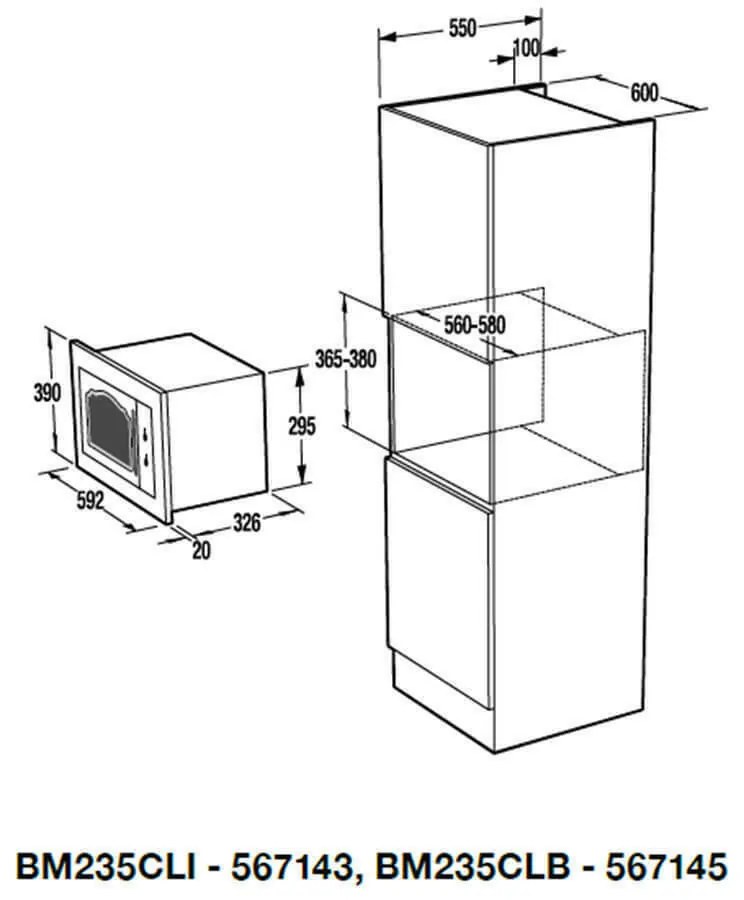 Микровълнова печка Classico Gorenje BM235CL-Mpez