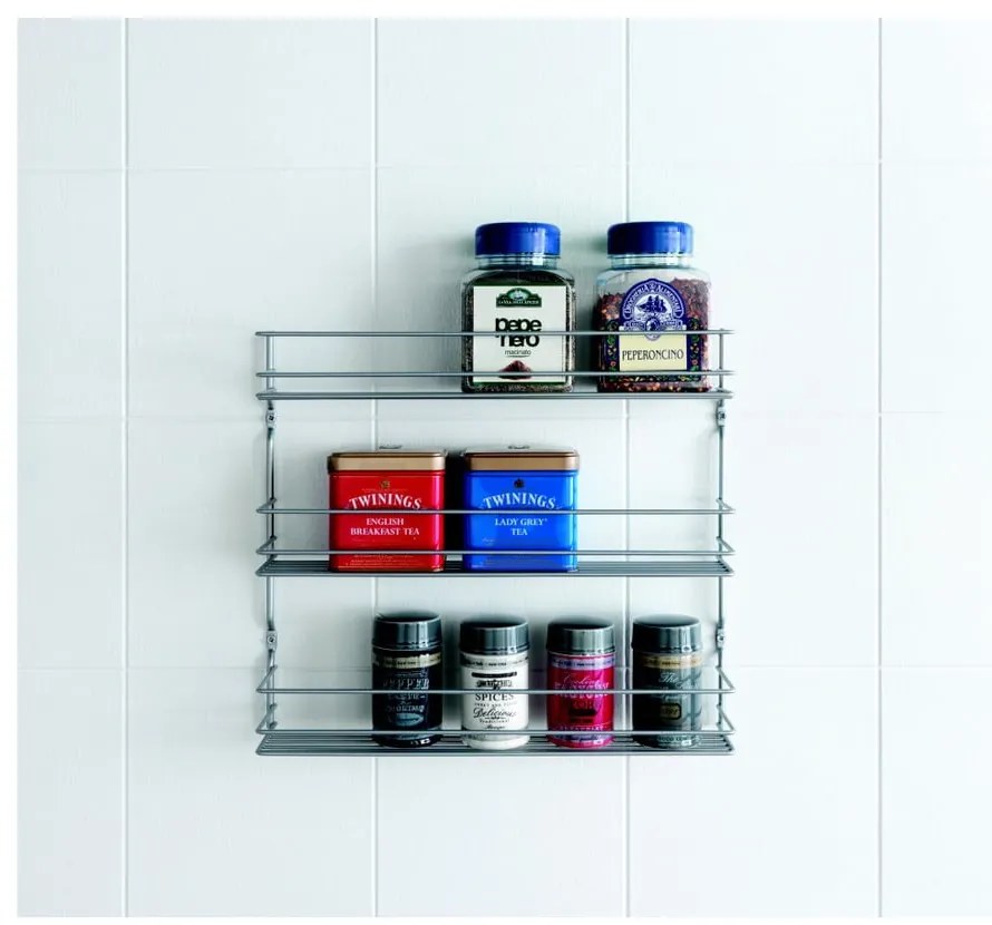 Стенен стоманен органайзер за подправки – Metaltex