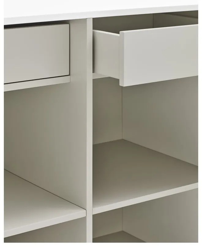 Бял скрин с чекмеджета , ширина 92 cm Doric - Teulat