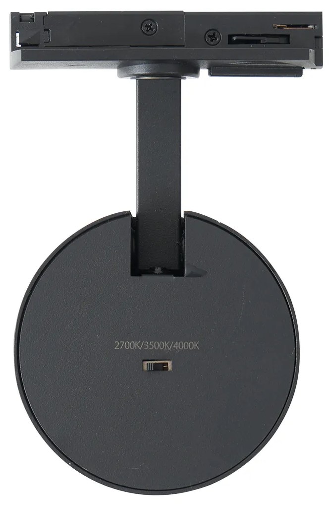 Модерен прожектор черен за 1-фазна релсова система - Iconic Mark