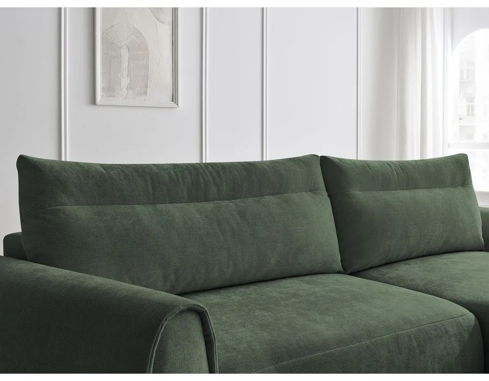 Тъмнозелен ъглов диван Aden – Bobochic Paris