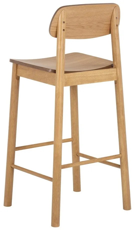 Бар стол в естествен цвят (височина на седалката 74 cm) Barlow – Actona