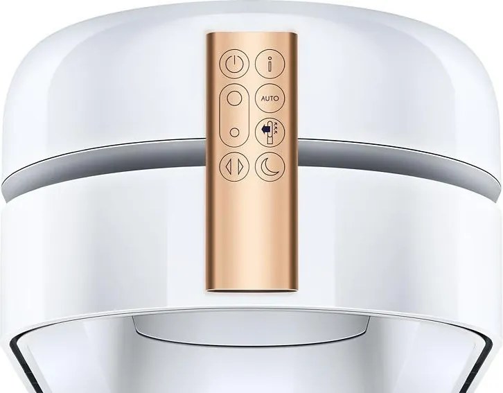 Пречиствател на въздух 2в1 Dyson PC2 De-NOx TP12 Wh/Gd, Охладител, 40W, До 40 м2, 10 скорости, Осцилация, HEPA+К-Carbon, Wi-Fi, LCD, Гласово управление, Бял/златист