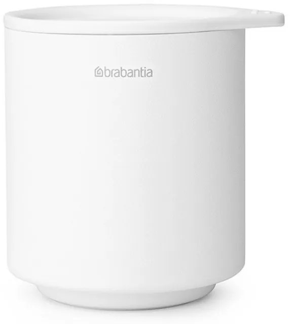 Кутия за аксесоари за баня Brabantia MindSet Mineral 1005687, Противоплъзгаща основа, Минерално покритие, Бял