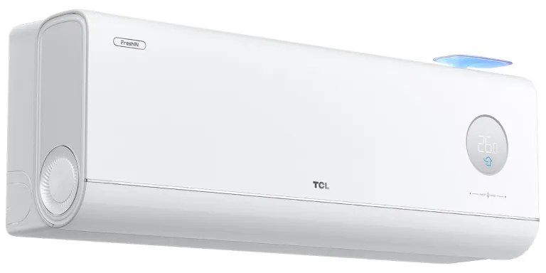Инверторен климатик TCL FreshIN 3.0 TAC-12CHSD/FCI, 12000 BTU, 40 м2, А+++, Wi-Fi, Гласово управление, Smart функции, Super Turbo Start, iFeel, FreshIN+, ECO, Бял