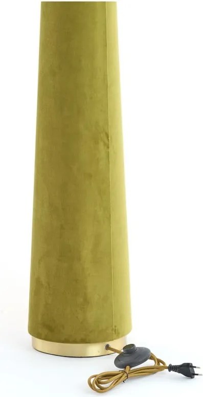Зелена подова лампа с текстилен абажур (височина 168 cm) Devia – Light &amp; Living