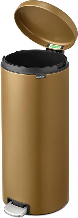 Стоманено кошче за боклук с педал в месингов цвят 30 l NewIcon – Brabantia