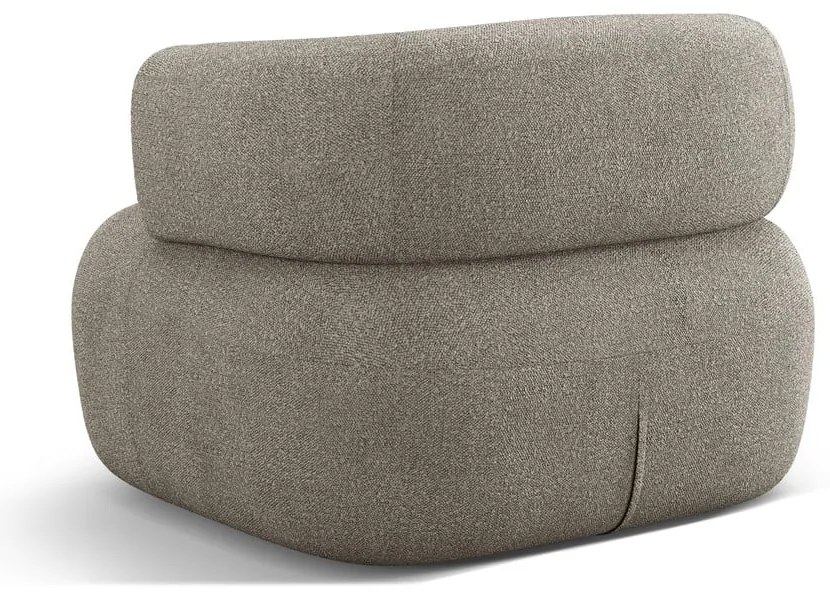 Светлосиво кресло от букле Jenny – Micadoni Home