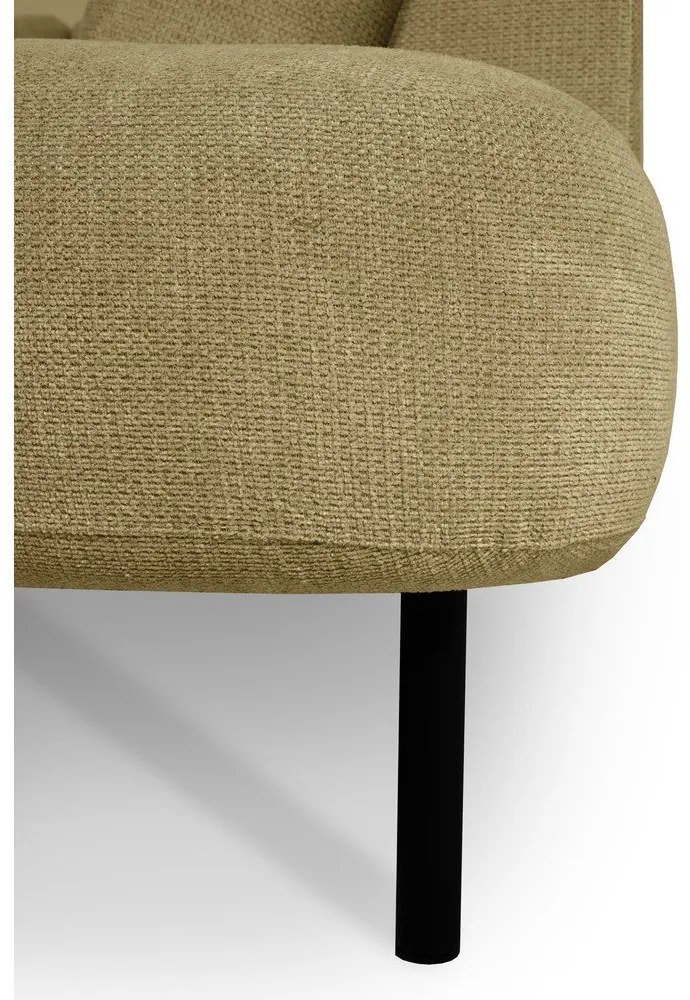 Ъглов диван в цвят жълта охра (десен ъгъл/"U" форма) Hero – Scandic