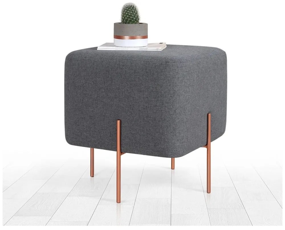 Тъмно сива табуретка Copper – Artie