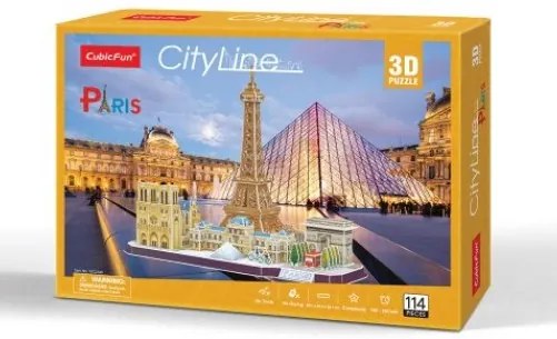 Cubic Fun -  Пъзел 3D City Line Paris 114ч.