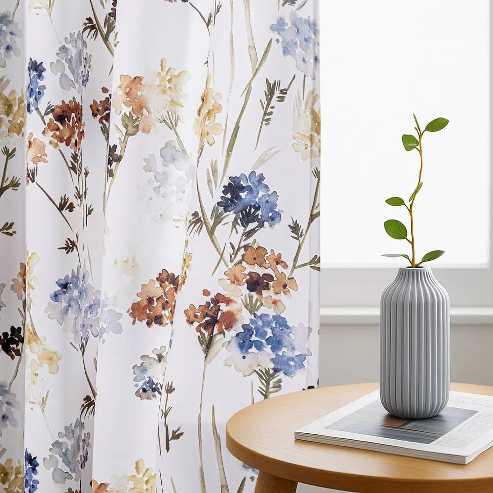 Бяло затъмняващо перде 135x250 cm Solkone – Restilo