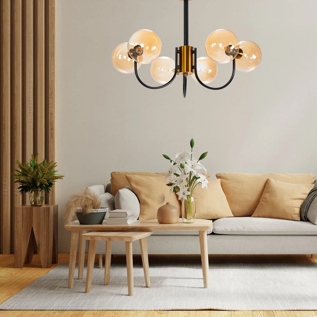 Лампа APP1120-6CP Gold