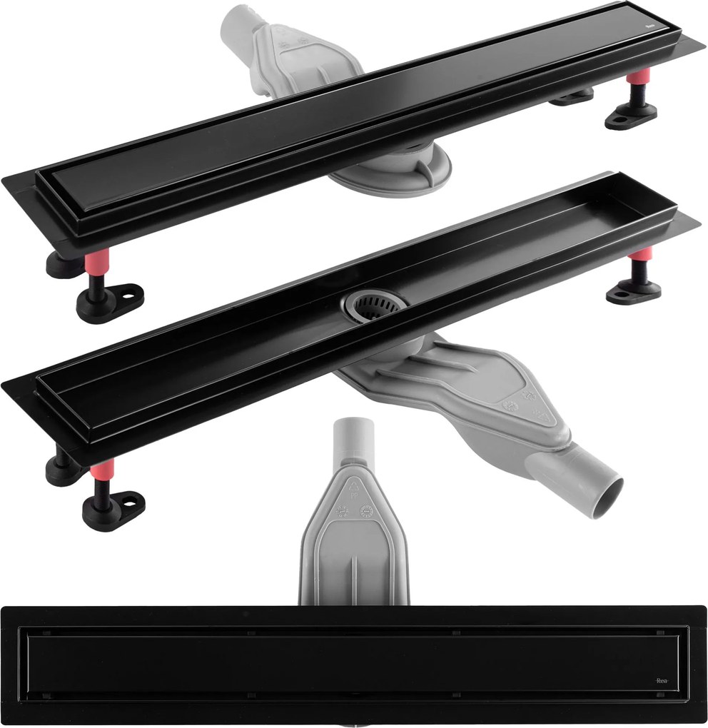 Линеен отводнител REA Neox Superflow Black 90