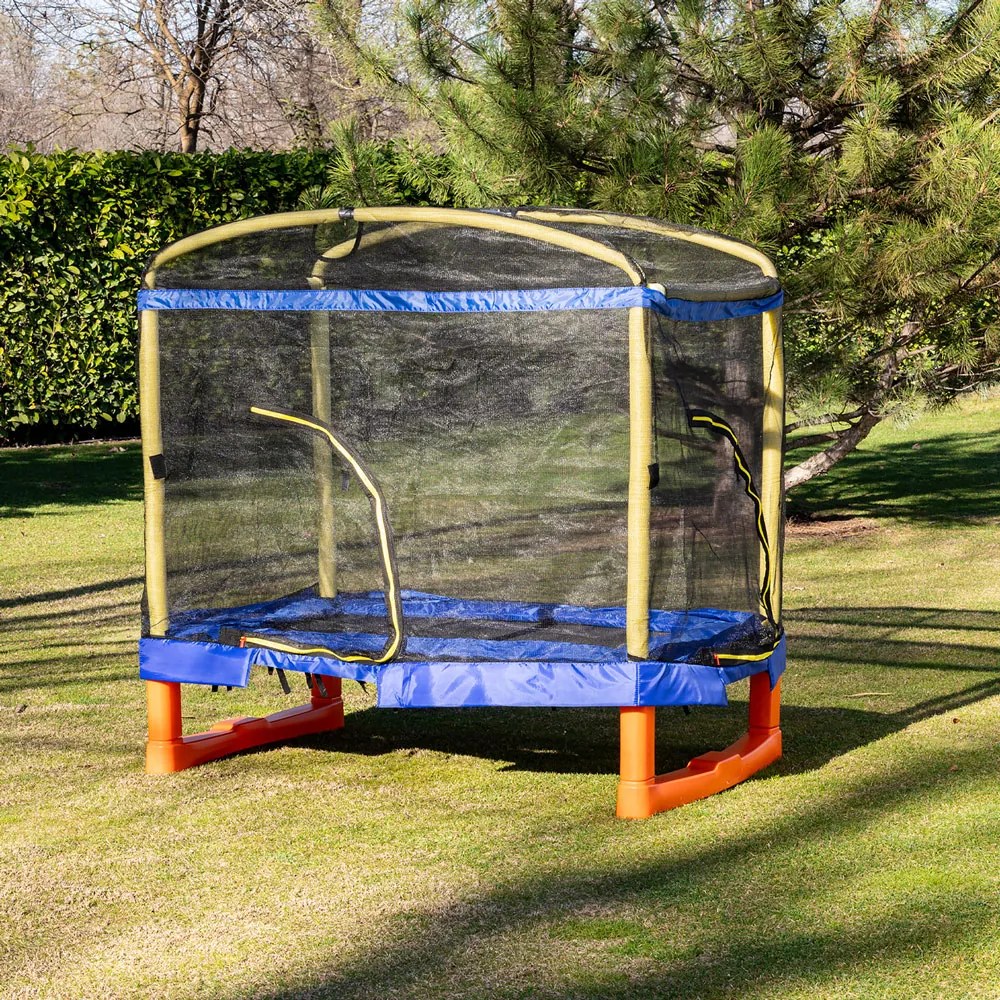 CHIPOLINO Батут 200 см. PLAYGROUND с пързалка СИН