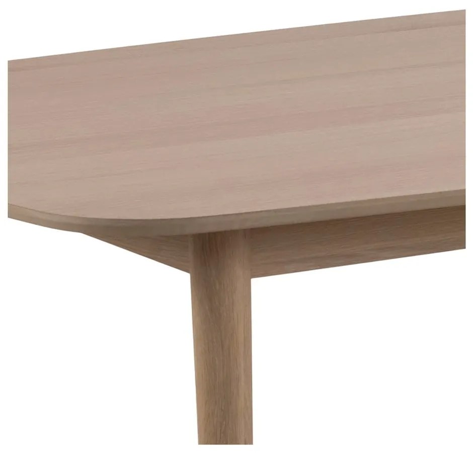 Сгъваема маса за хранене с плот от дъб 210x100 cm Aston - Actona