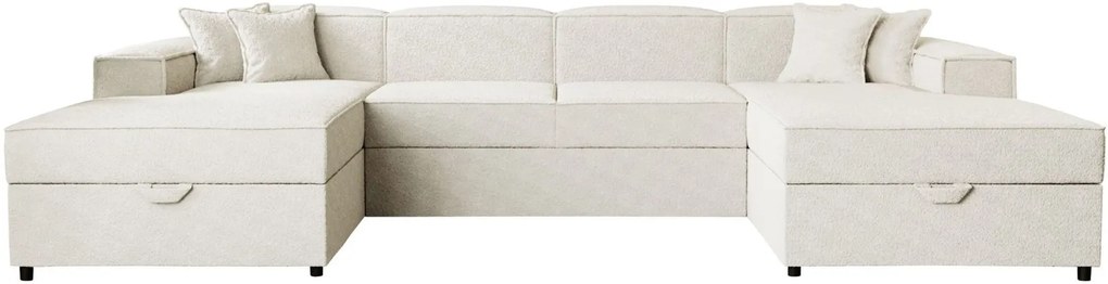 Ъглов диван Santos U-Бял