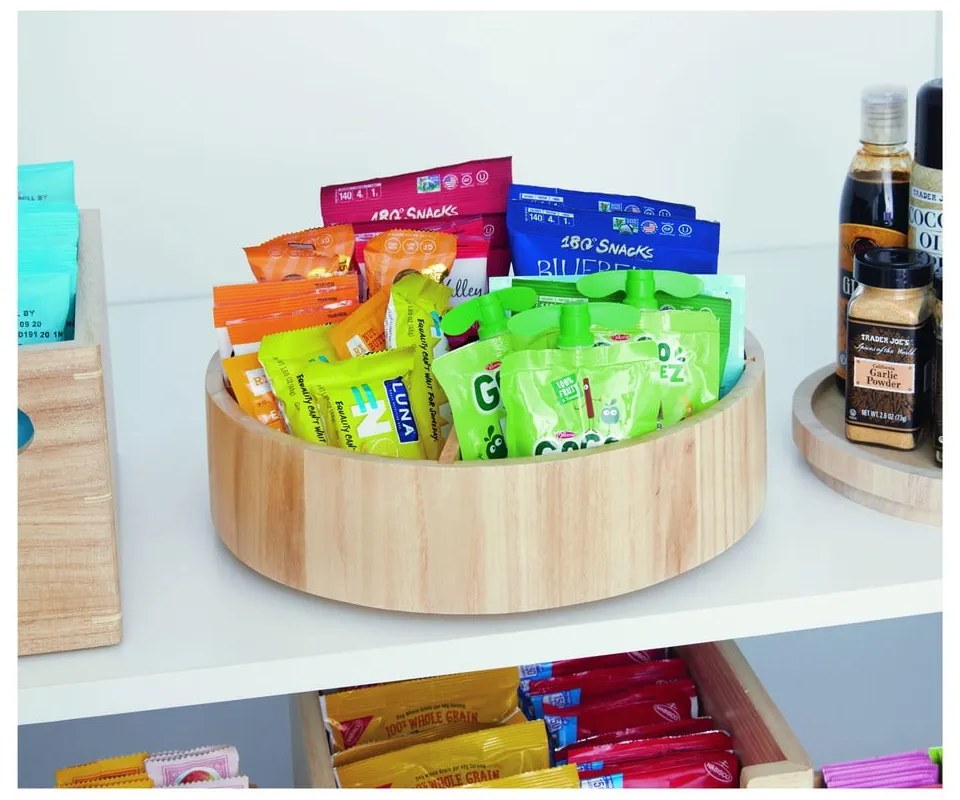 Въртящ се дървен органайзер за подправки Merry-go-round - iDesign/The Home Edit